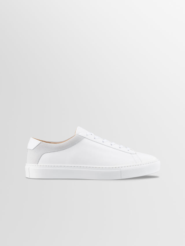 Capri Leather & Suede Sneaker in Avorio