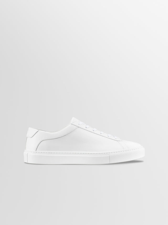 Capri Leather Sneaker in Triple White