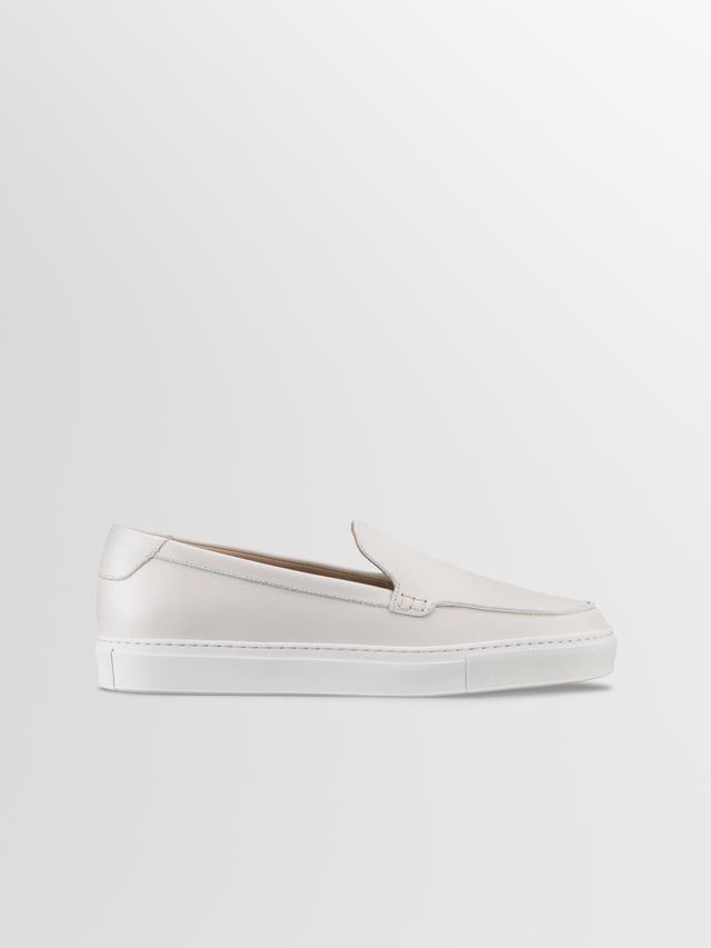 Lido Leather Loafer in Parchment