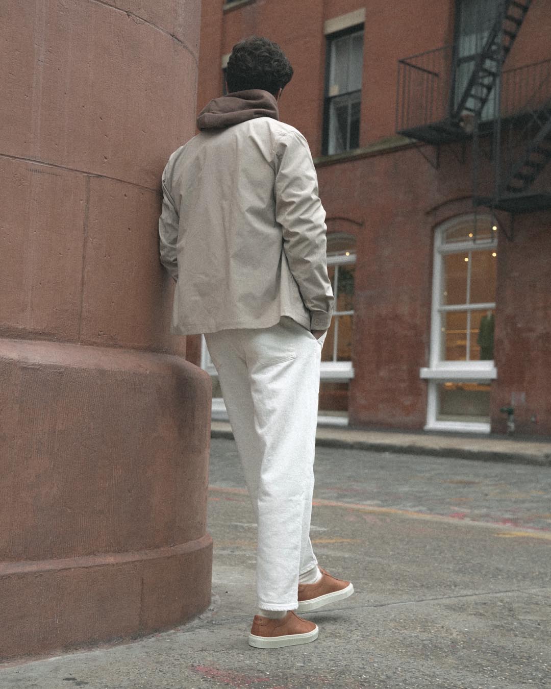 Capri Leather Sneaker in Castagna