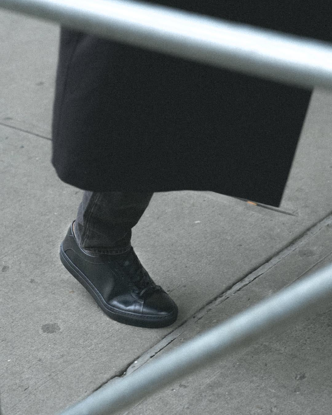 Capri Leather Sneaker in Nero