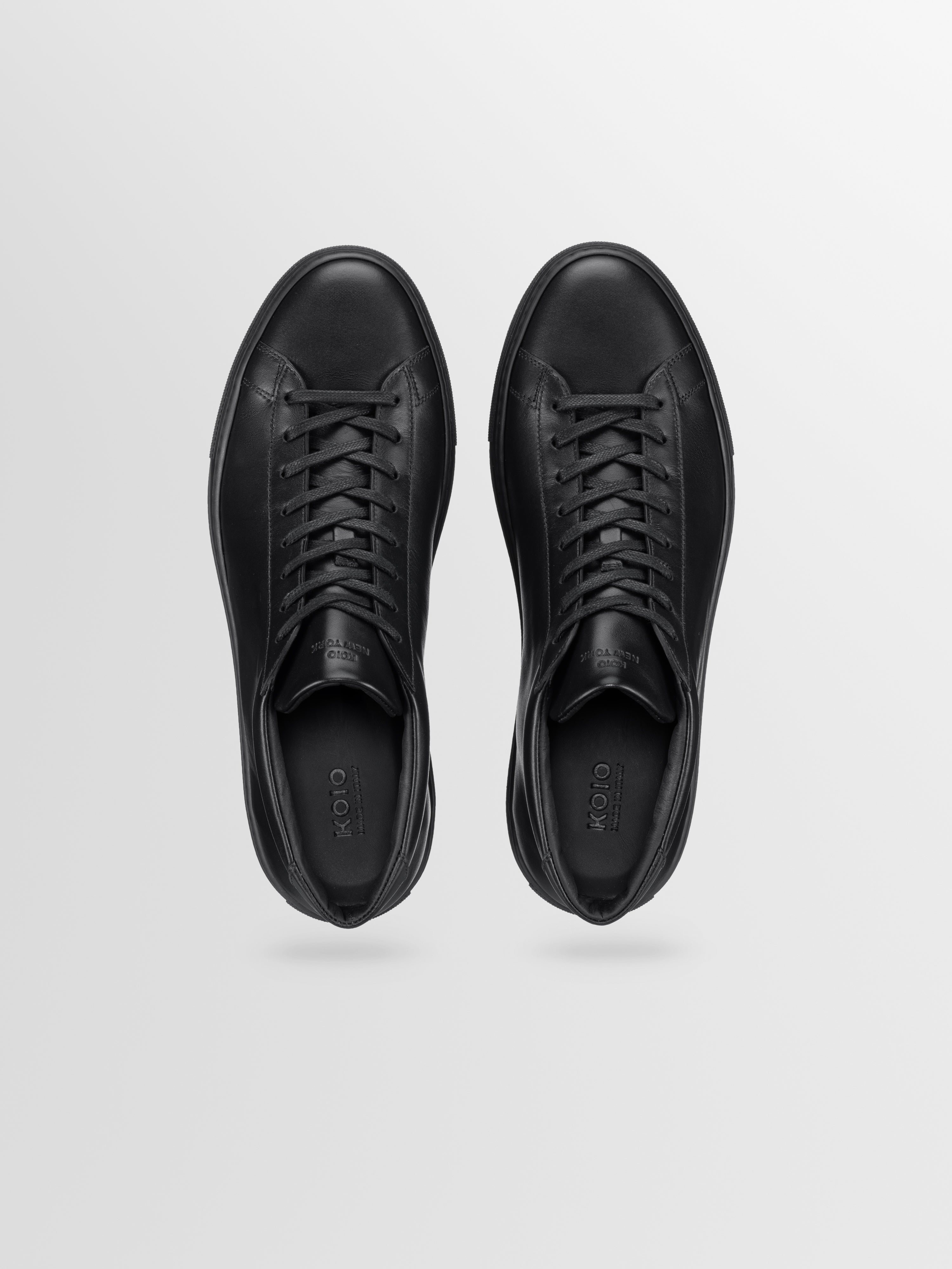 Capri Mid Leather Sneaker in Nero