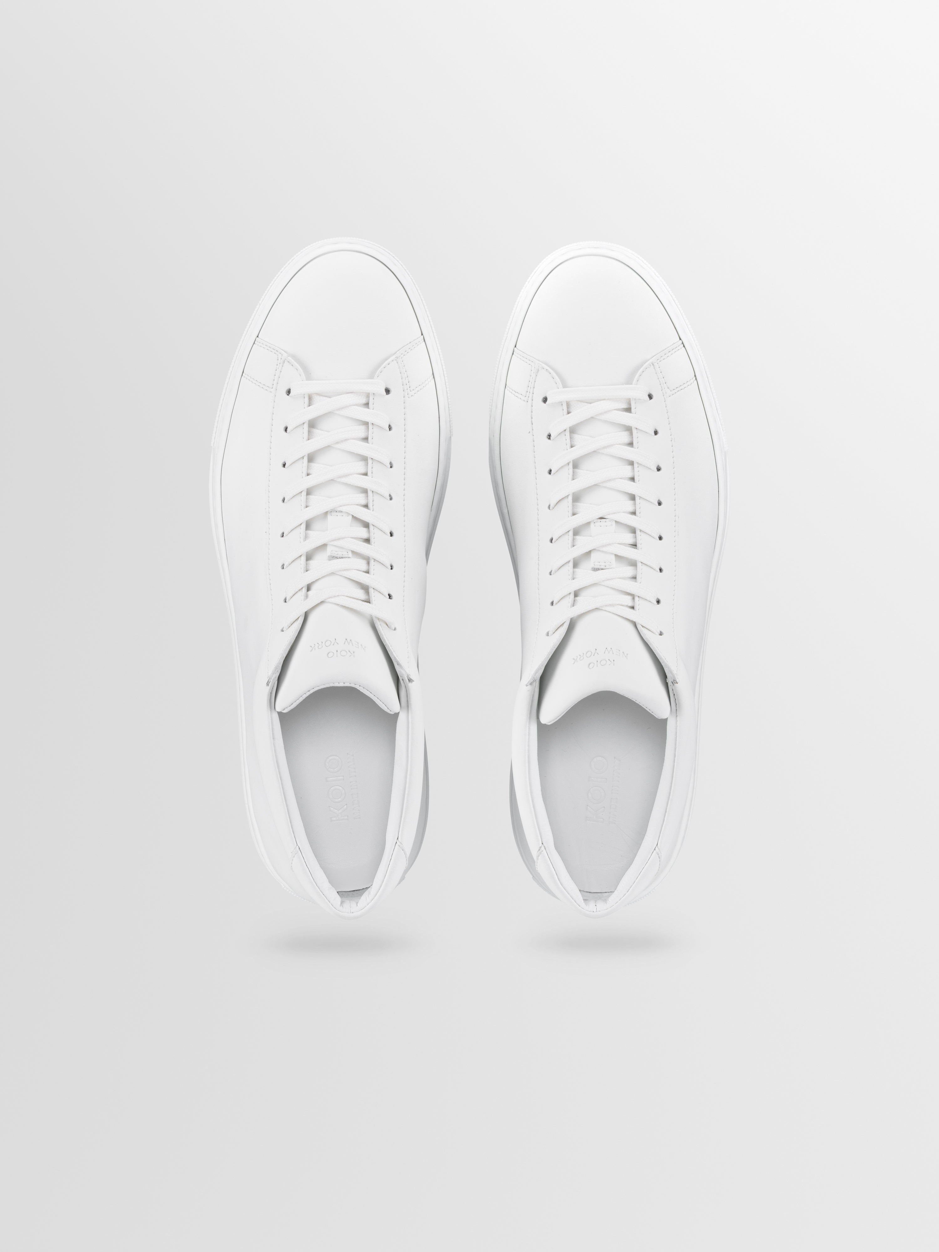 Capri Mid Leather Sneaker in Triple White
