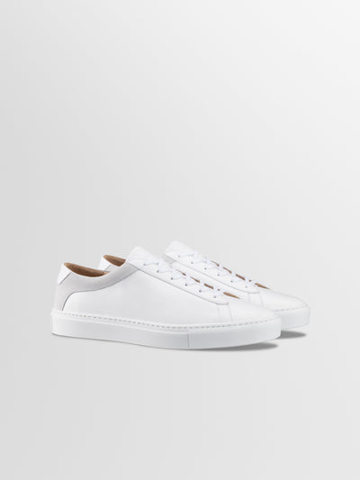 Capri Leather & Suede Sneaker in Avorio