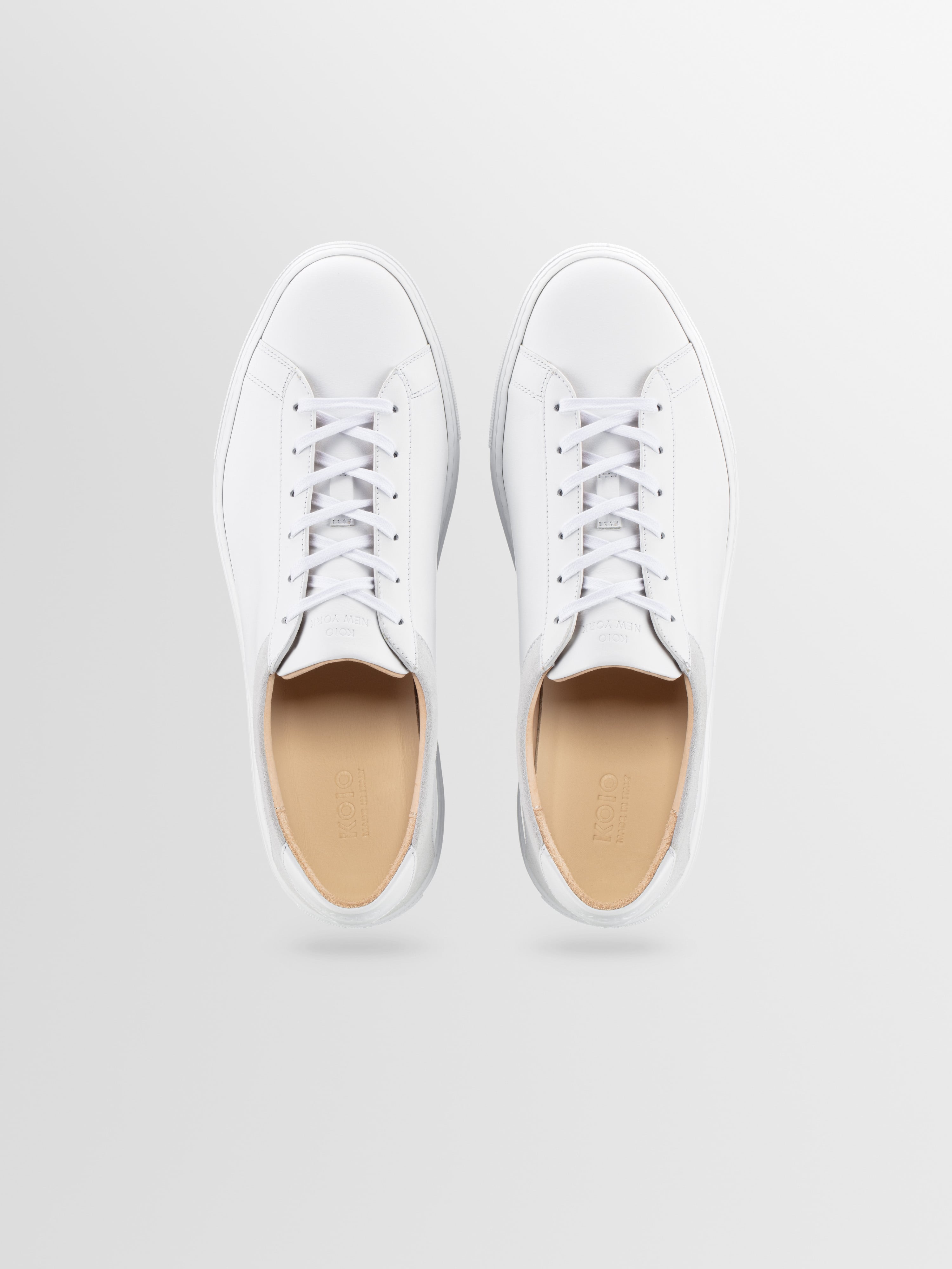 Capri Leather & Suede Sneaker in Avorio