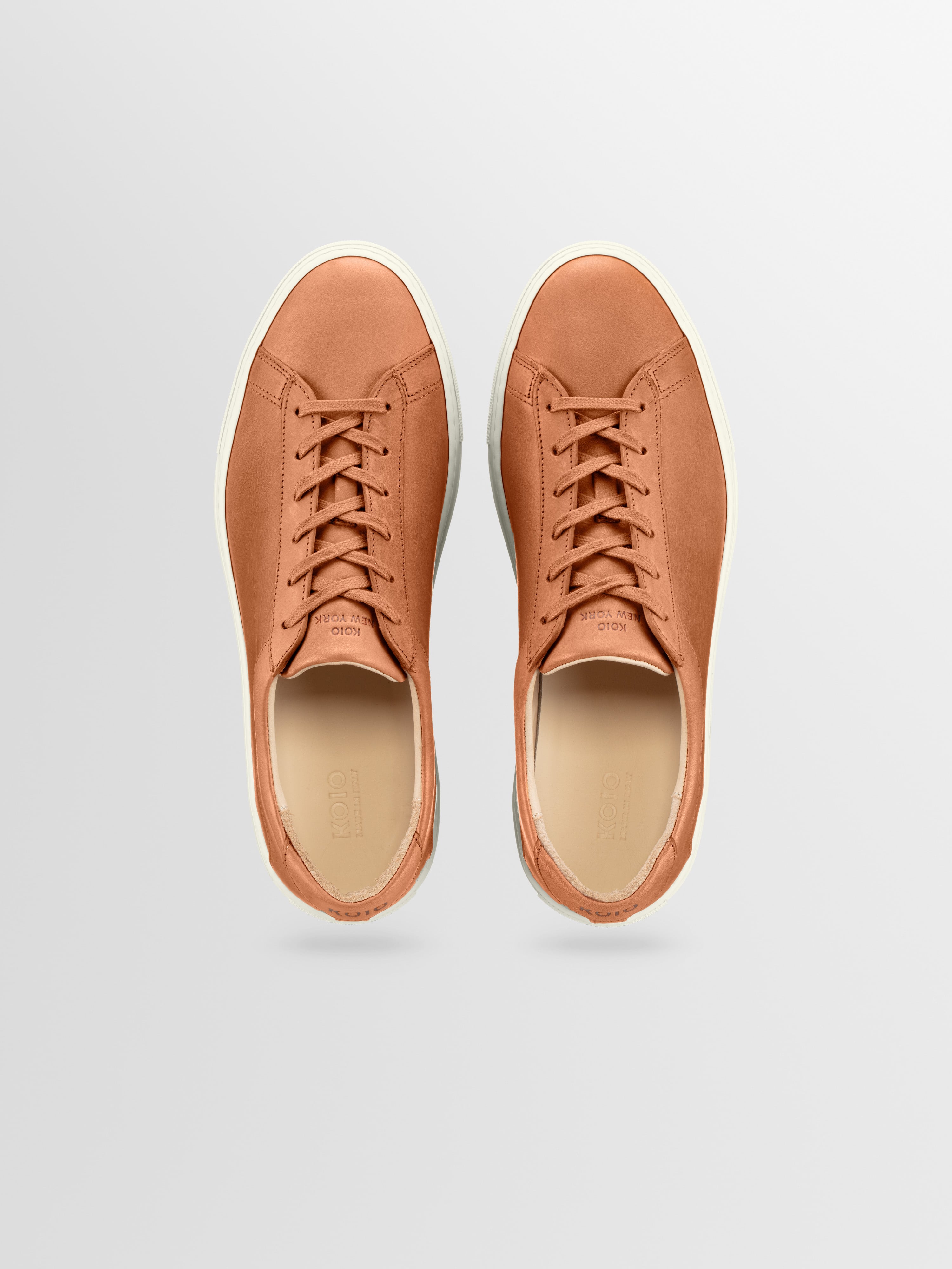 Capri Leather Sneaker in Castagna Wide fit