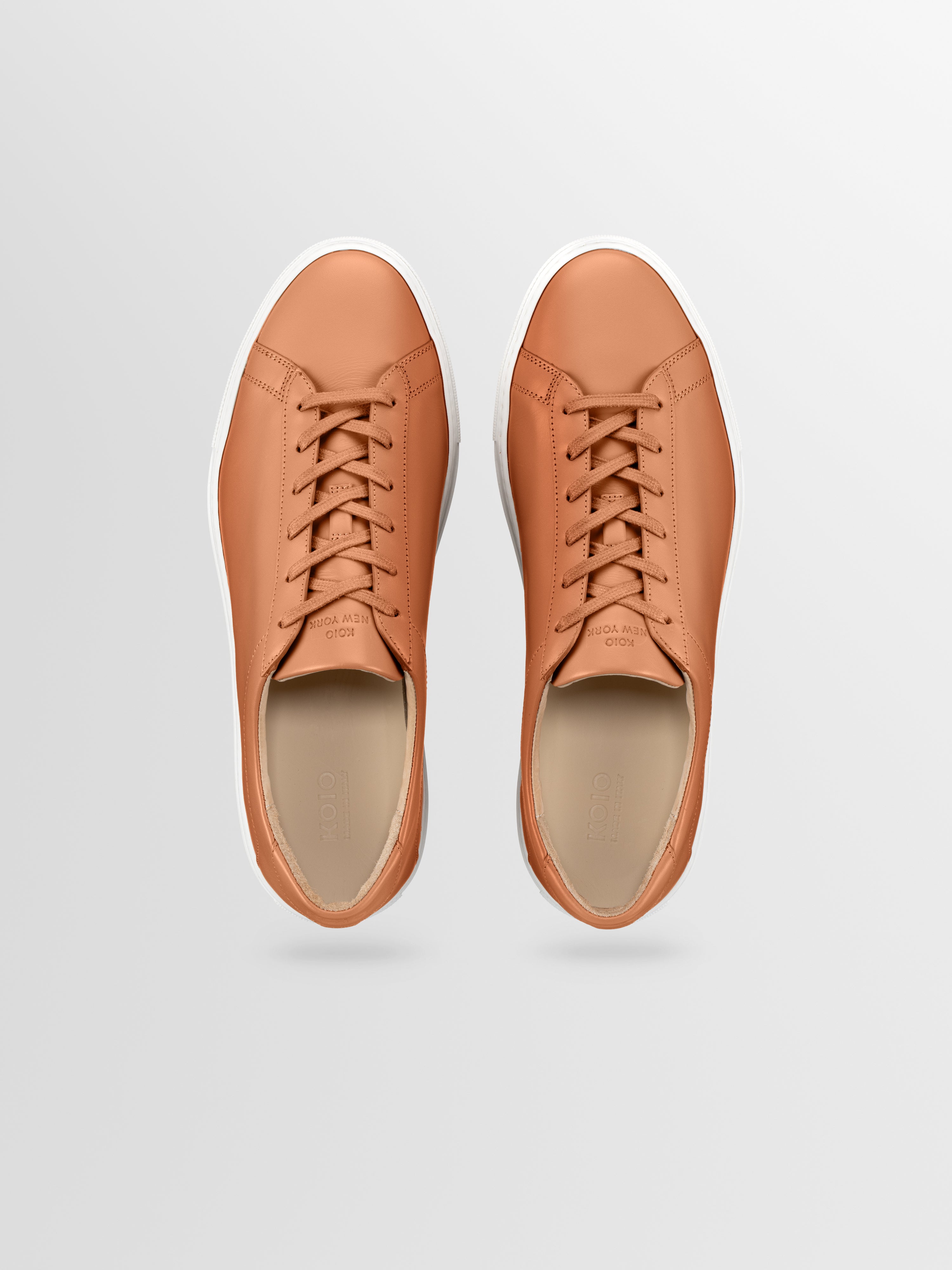 Capri Leather Sneaker in Castagna