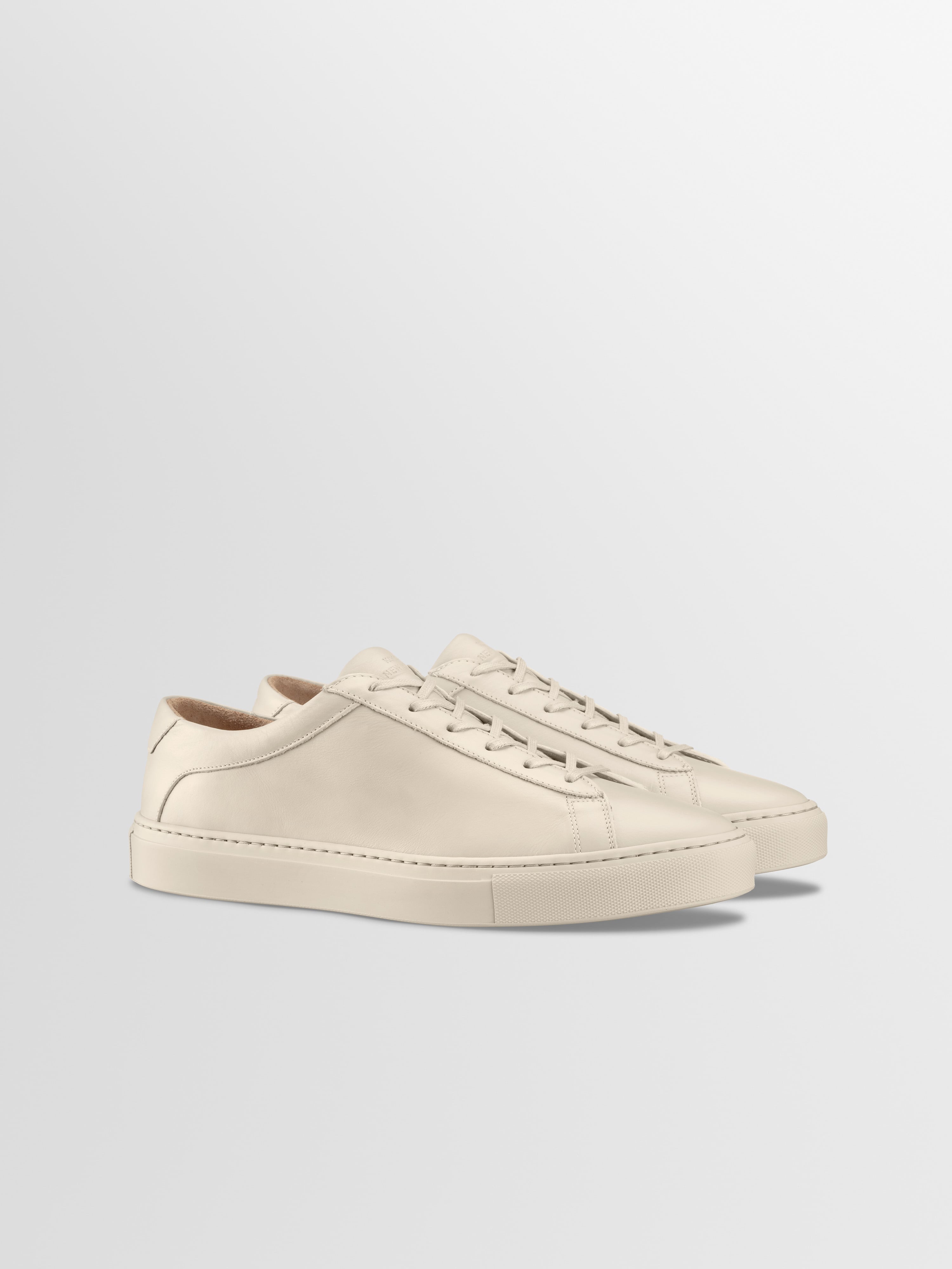 Capri Leather Sneaker in Limestone