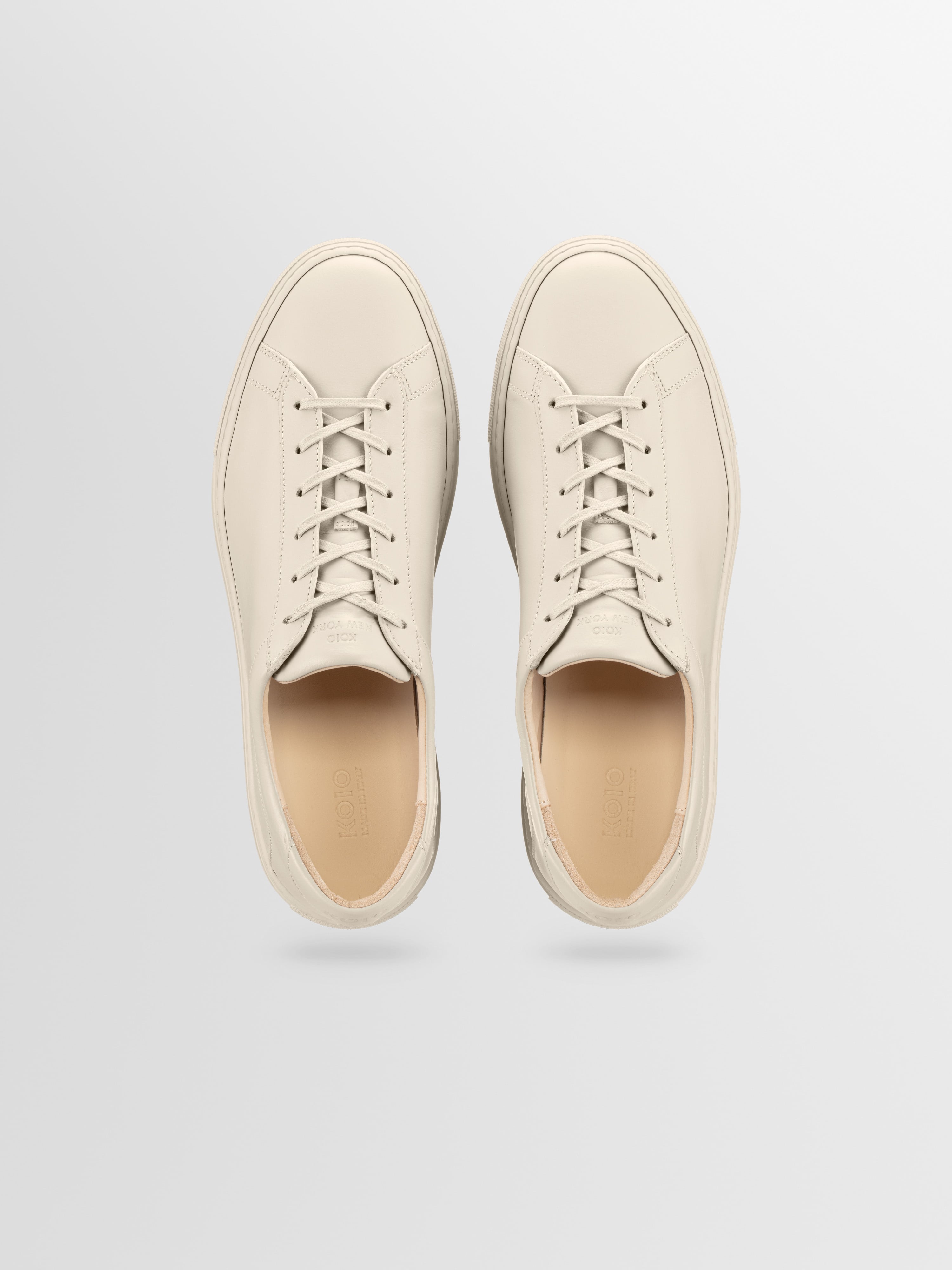 Capri Leather Sneaker in Limestone