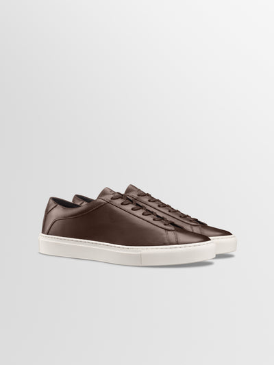Capri Leather Sneaker in Cocoa