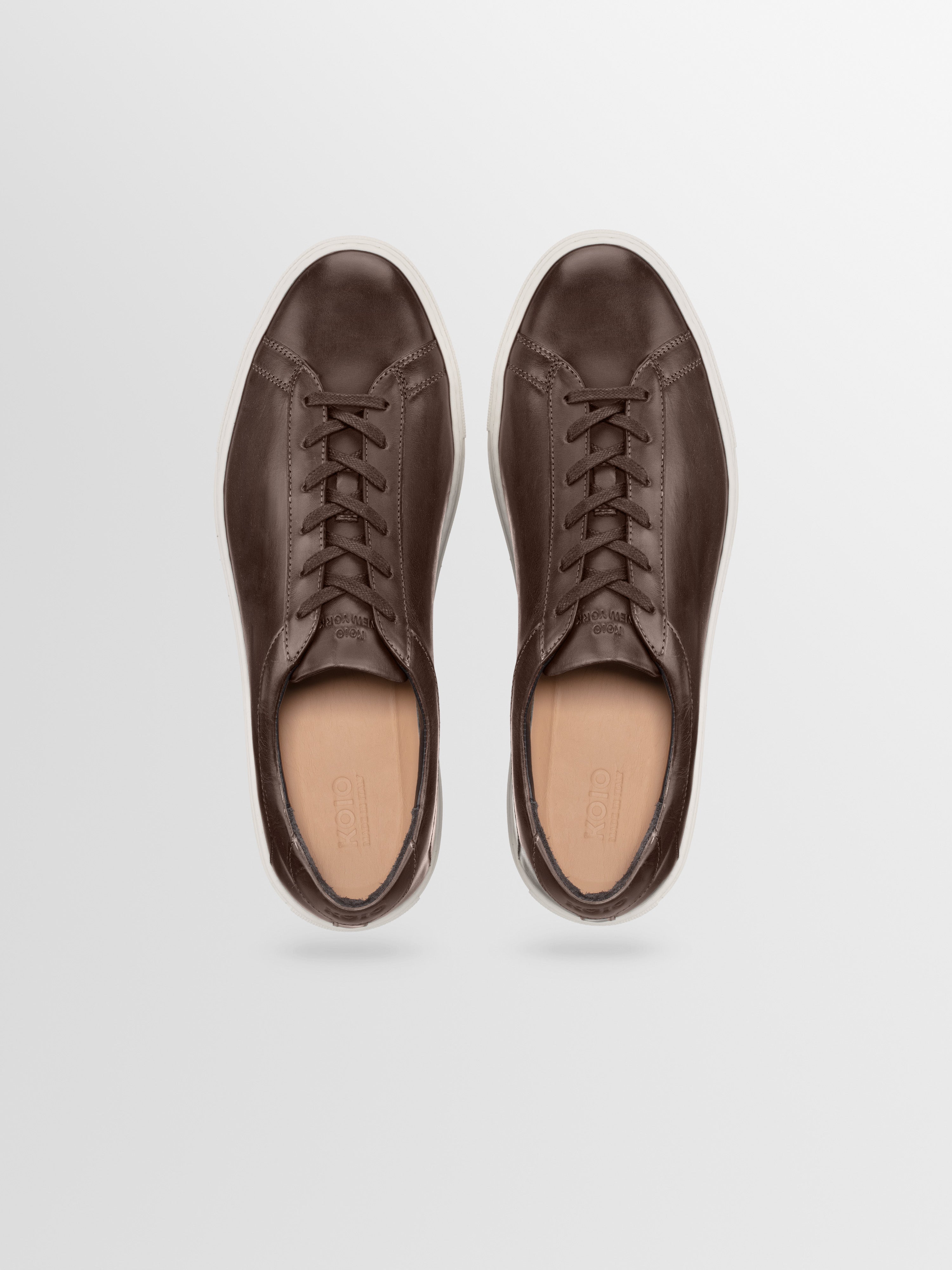 Capri Leather Sneaker in Cocoa