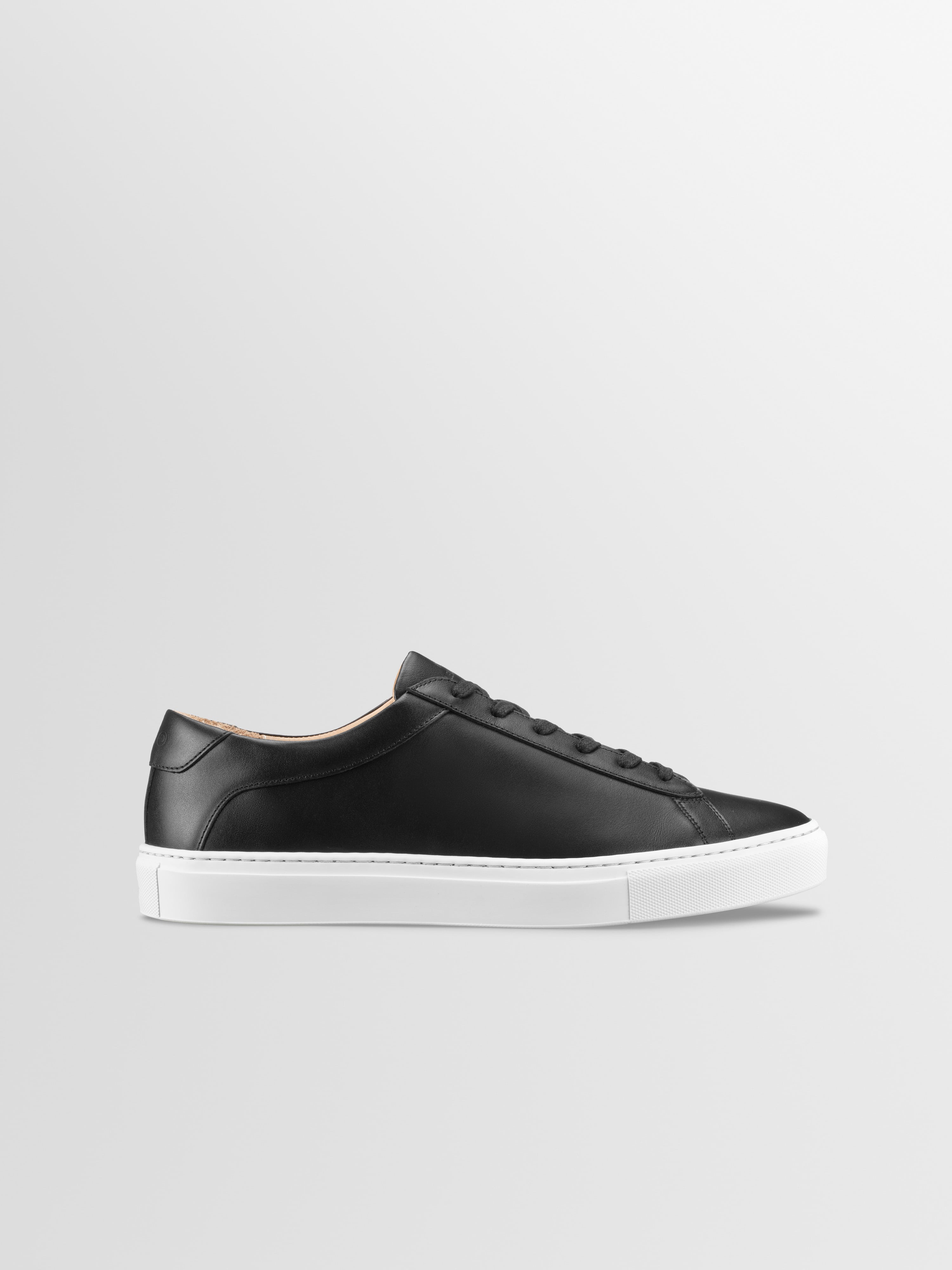 Capri Leather Sneaker in Onyx