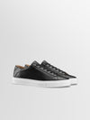 Capri Leather Sneaker in Onyx