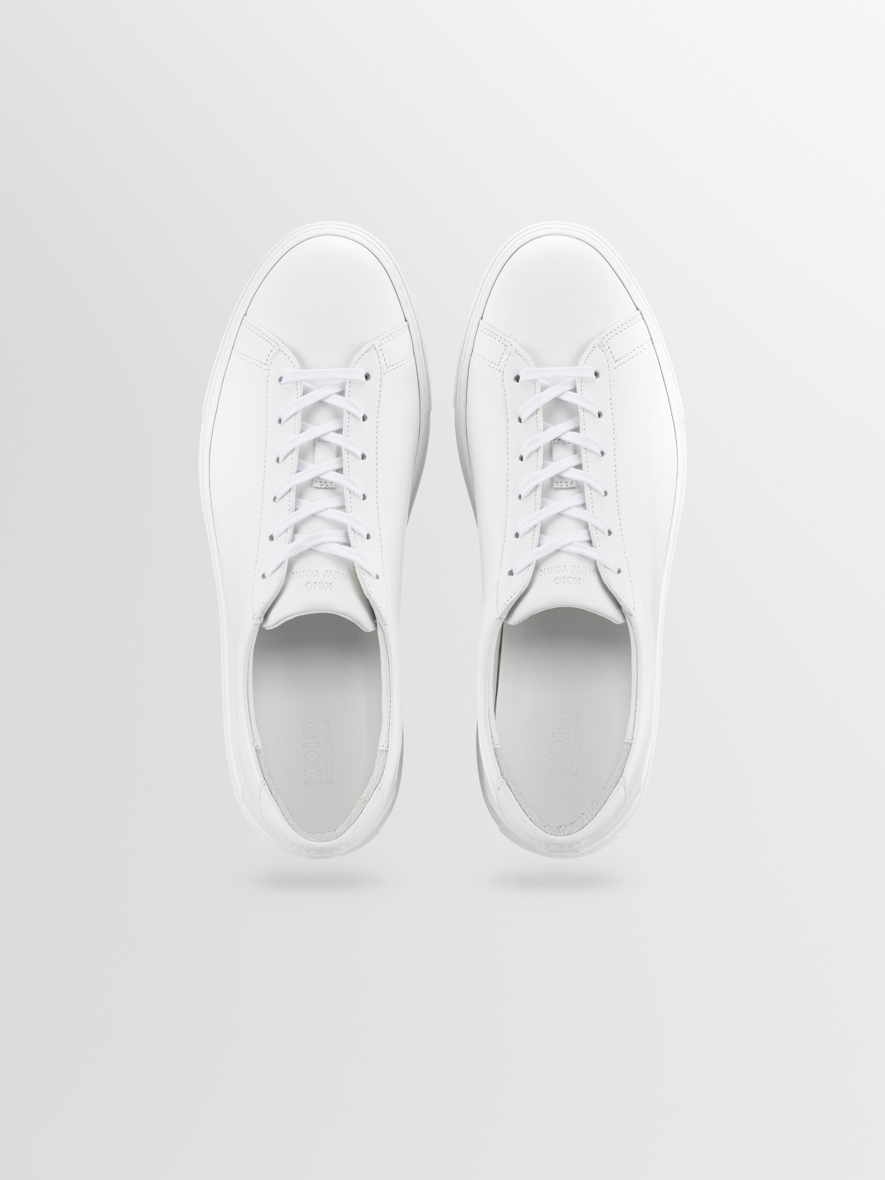 Capri Leather Sneaker in Triple White