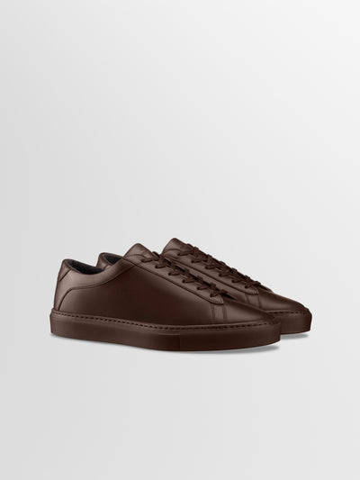Capri Leather Sneaker in Mocha