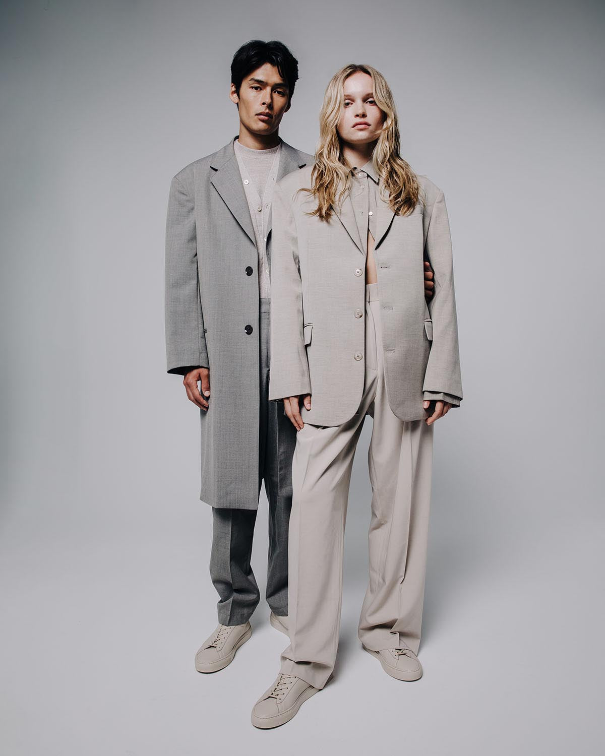 Capri Leather Sneaker in Limestone