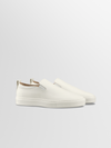 Garda Leather Sneaker in Antique White