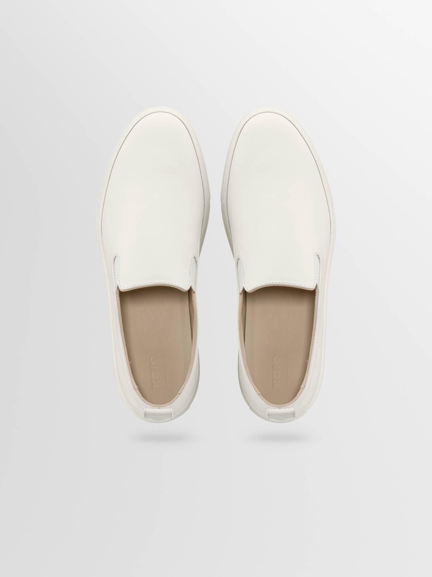 Garda Leather Sneaker in Antique White