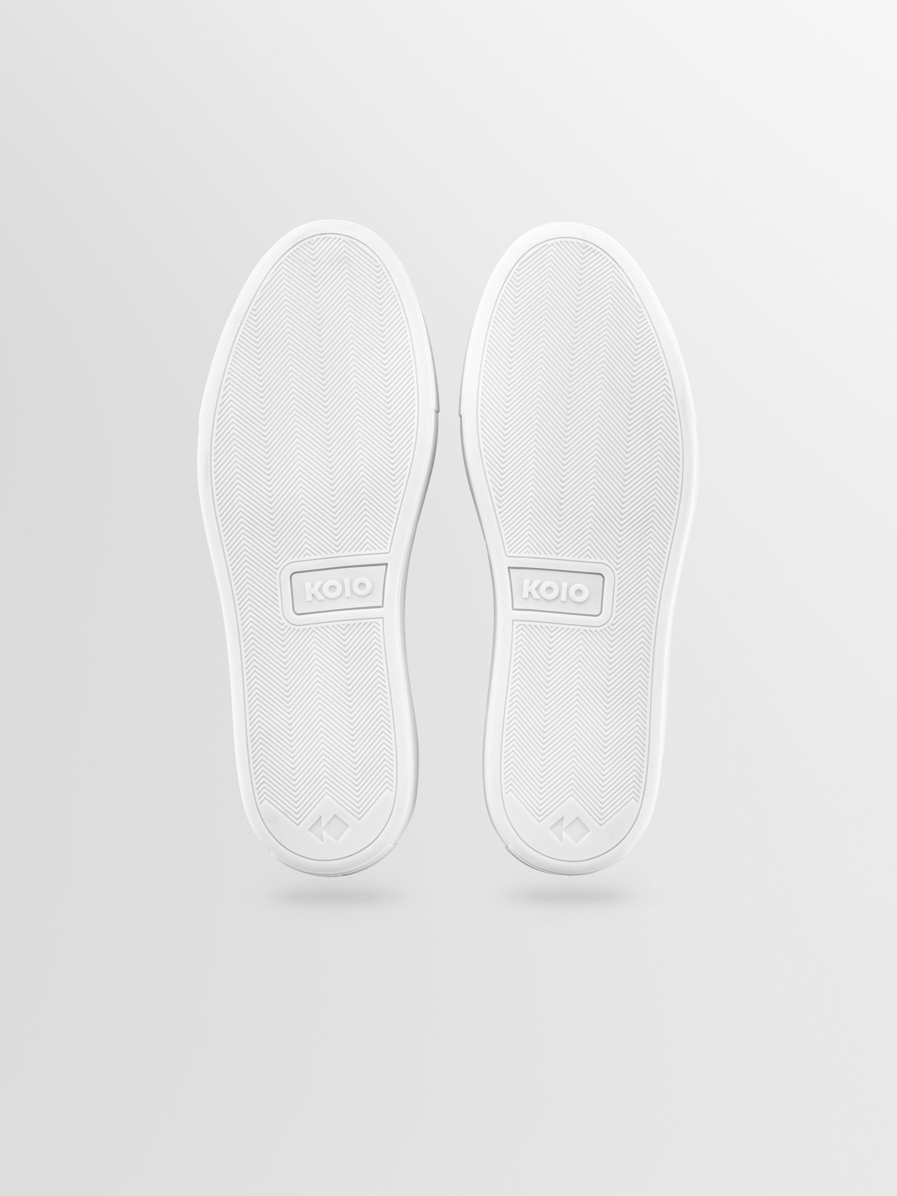 White rubber soles on men