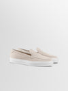 Lido Suede Loafer in Ivory