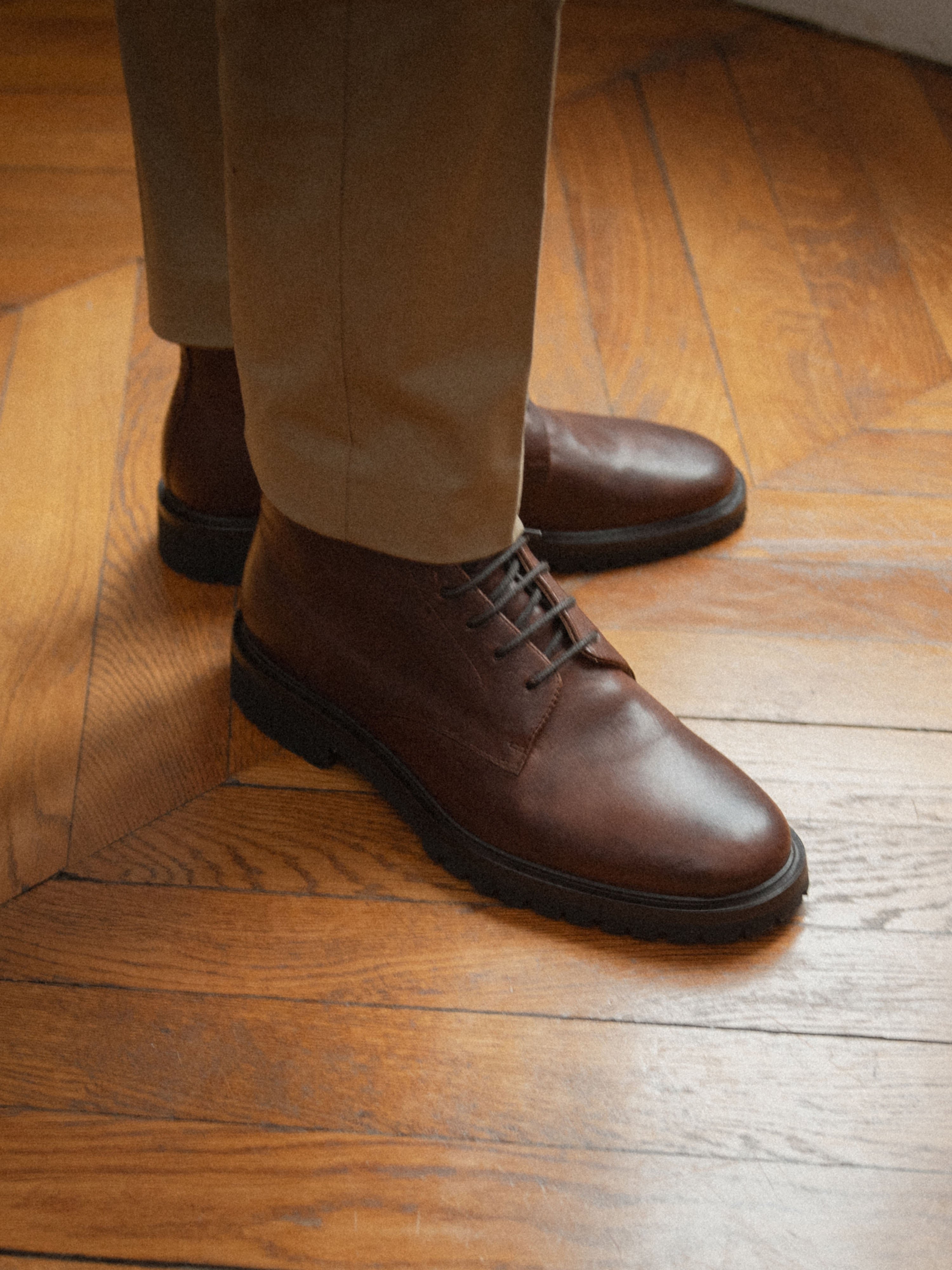 Bergamo Leather Boot in Anchor