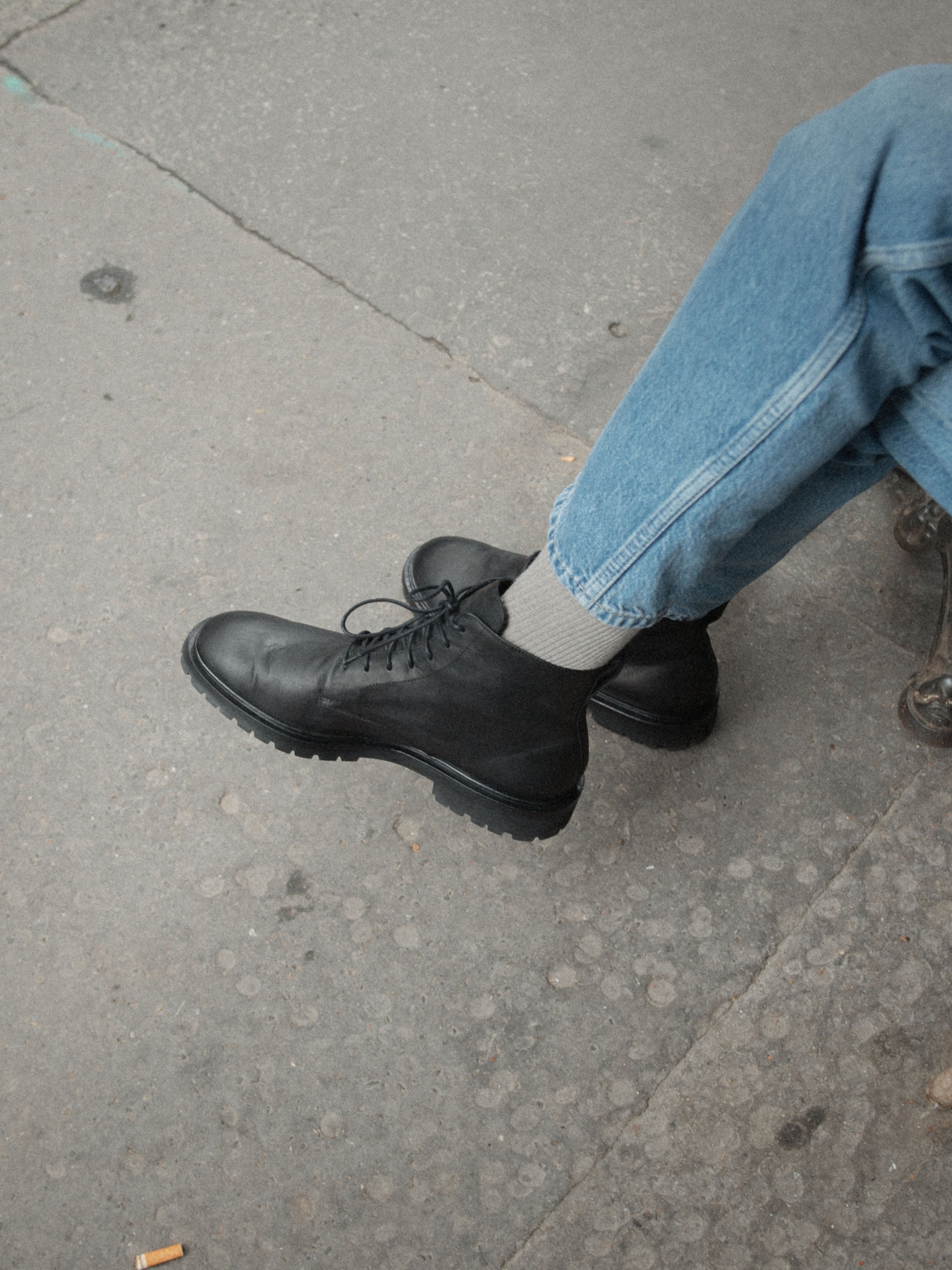 Bergamo Leather Boot in Nero