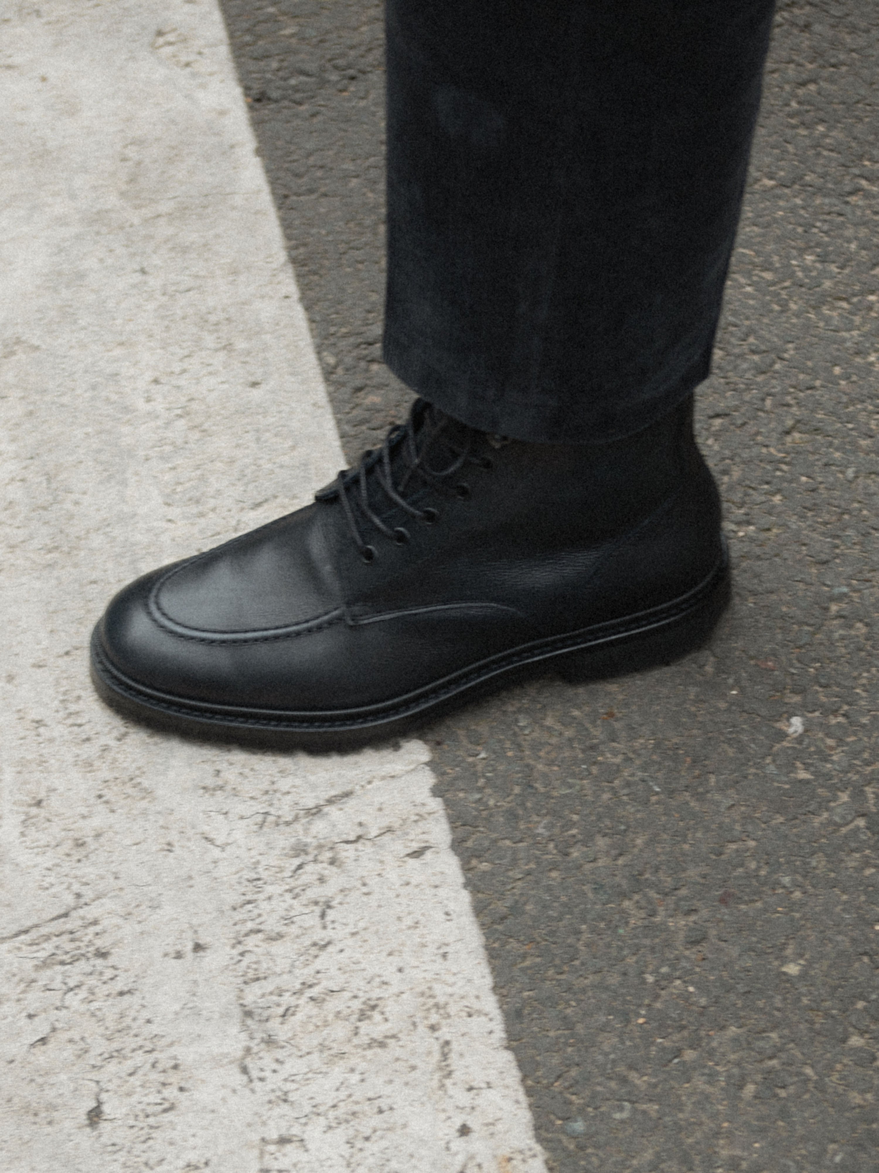 Milo Leather Boot in Nero