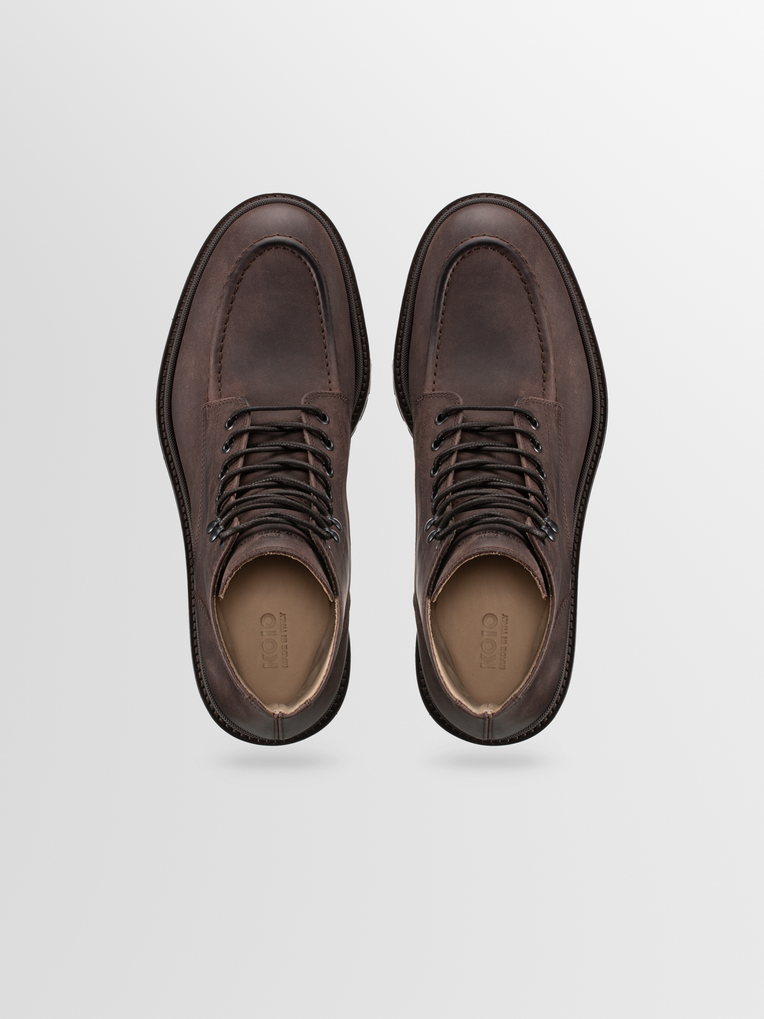 Milo Leather Boot in Chocoloate