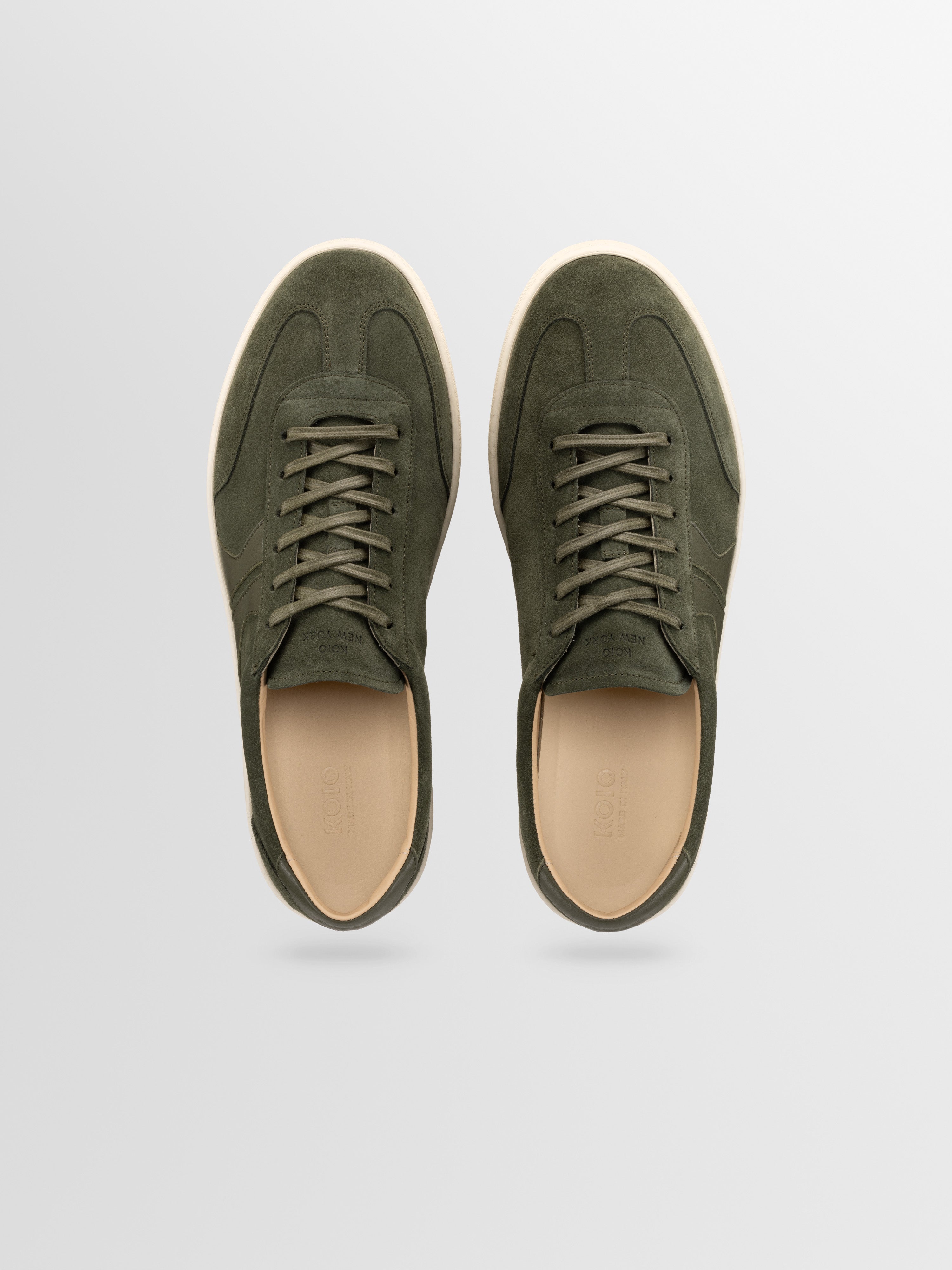 Monza Suede Sneaker in Birch