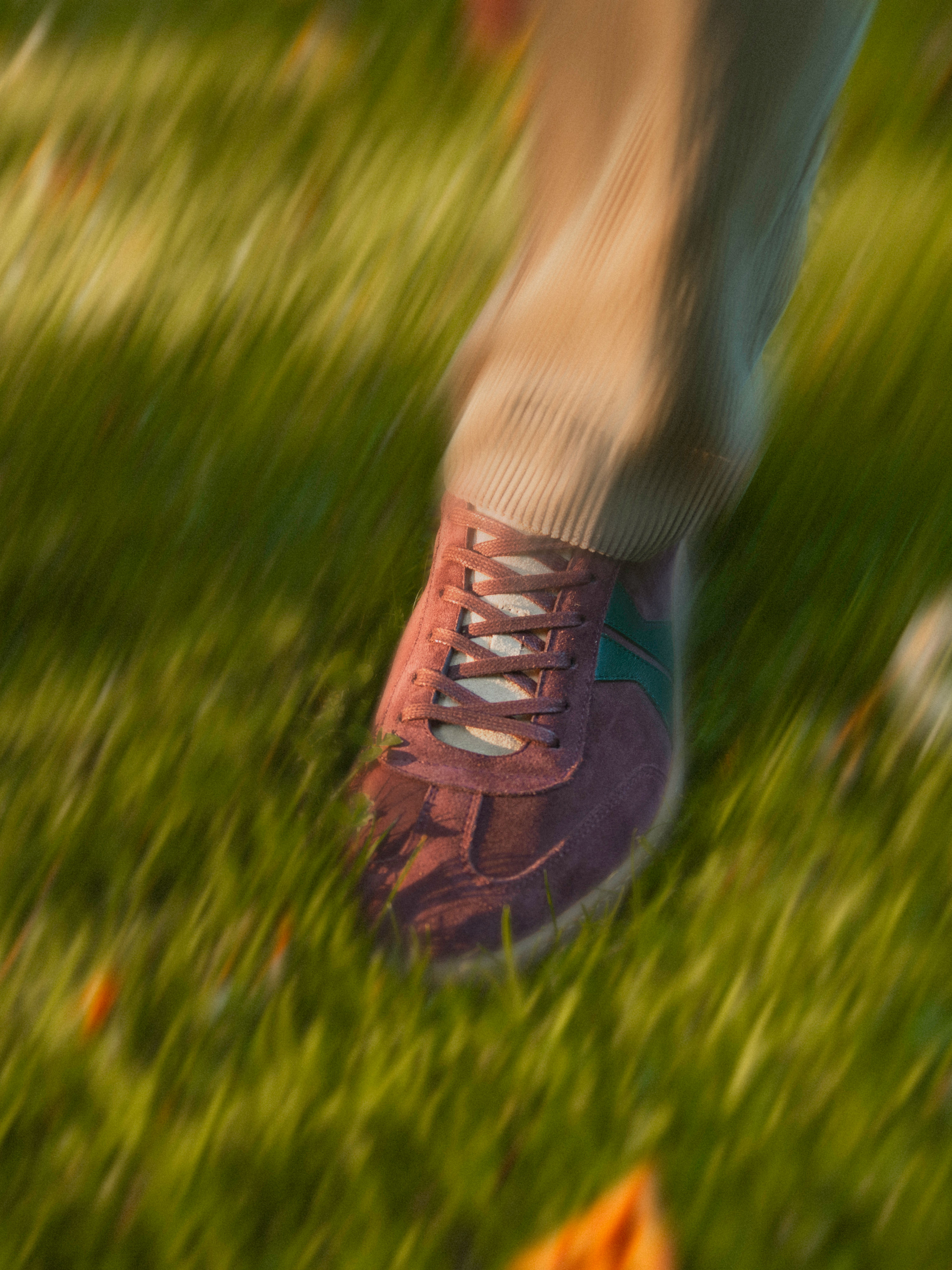 Monza Suede Sneaker in Track