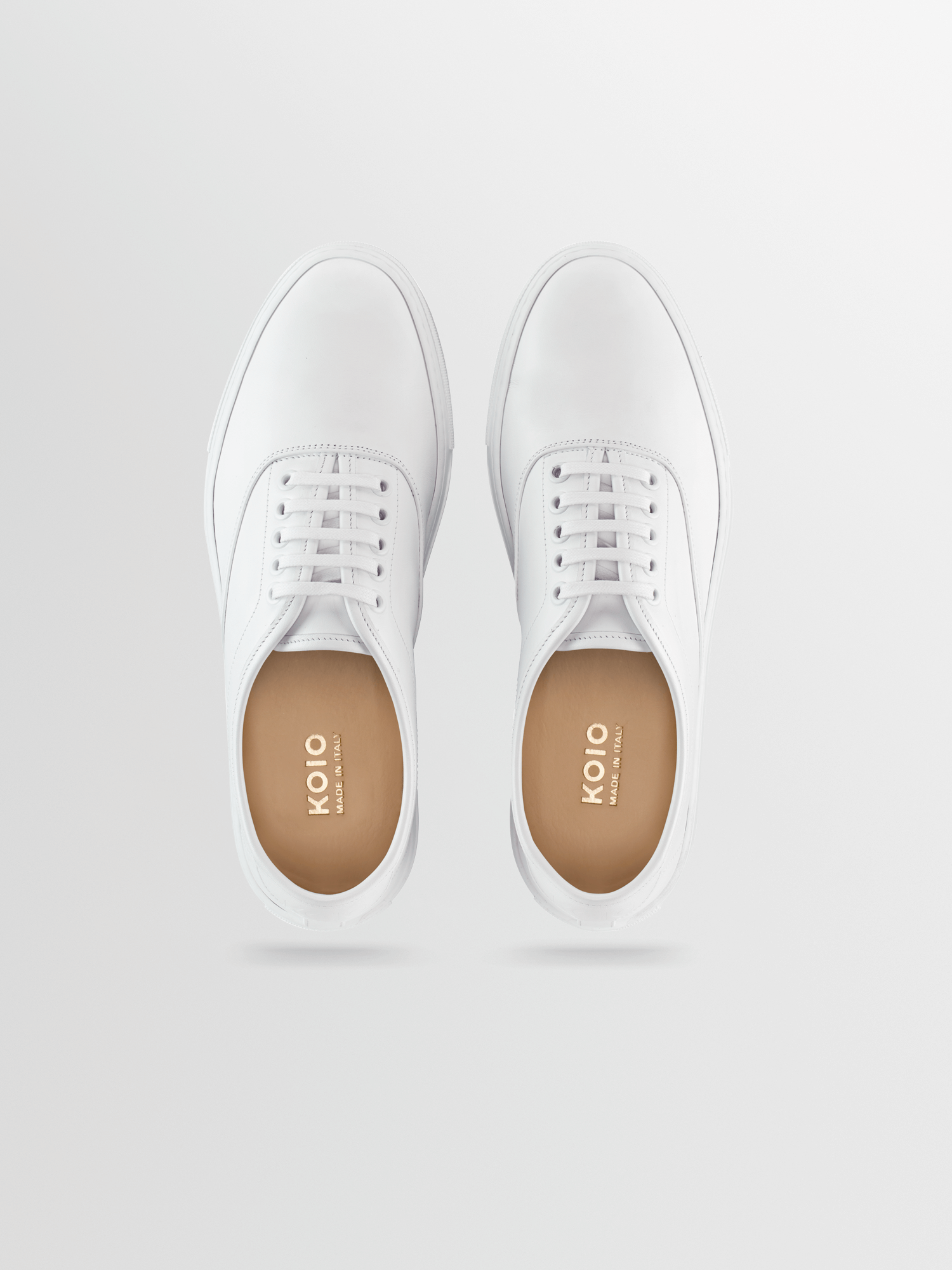 Portofino Leather Sneaker in Triple White