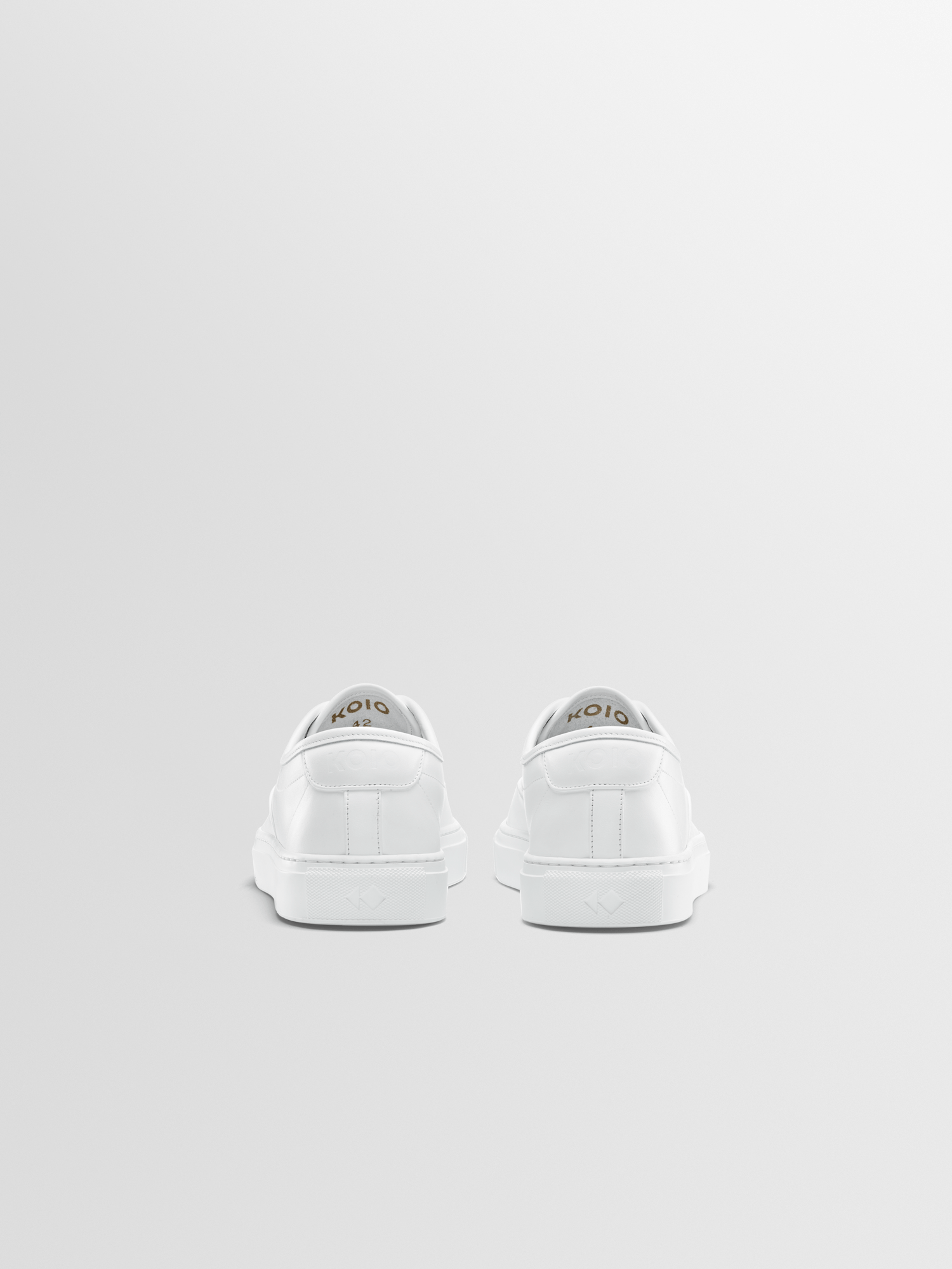 Portofino Leather Sneaker in Triple White