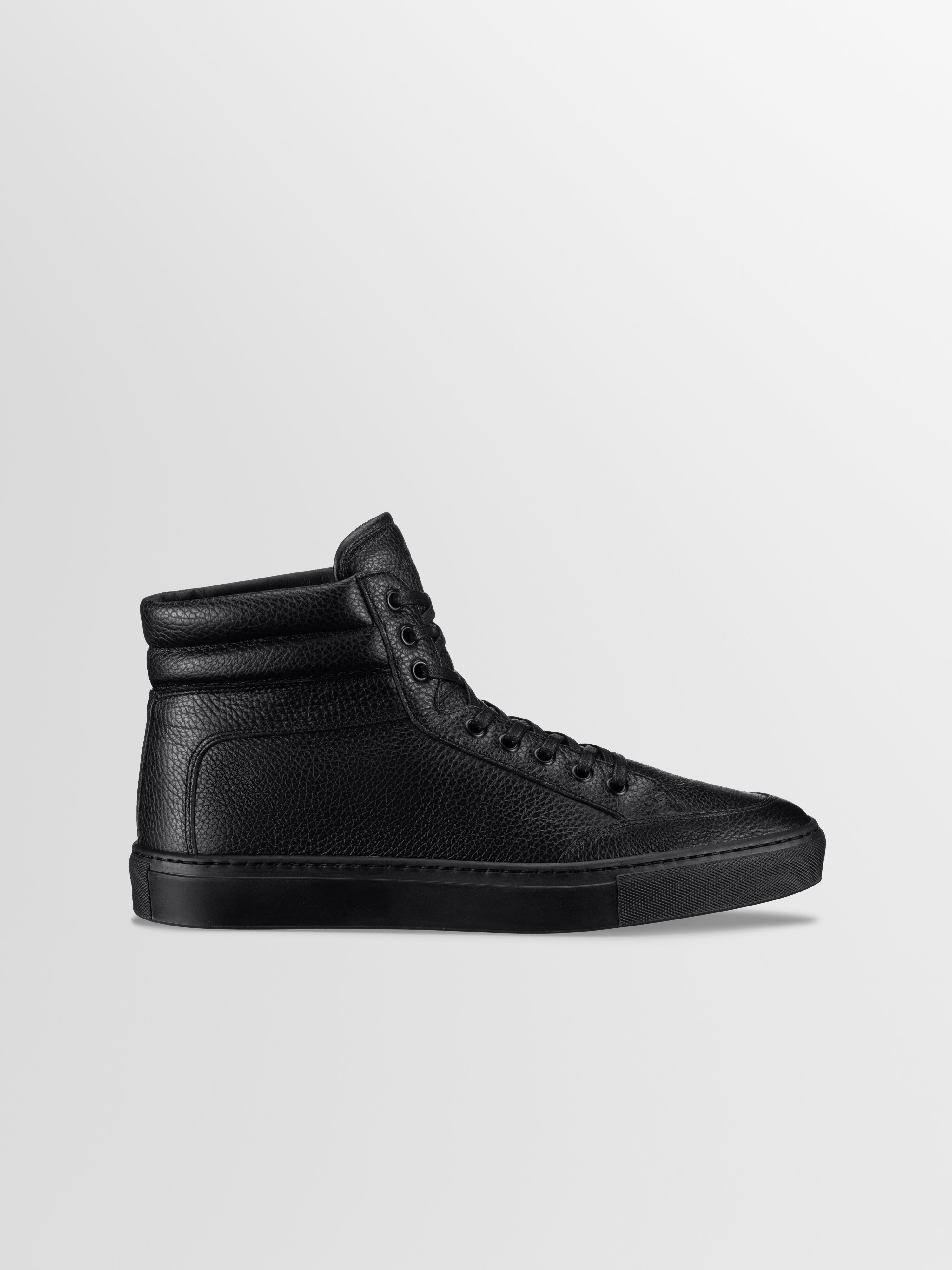 Primo Leather Sneaker in Nero