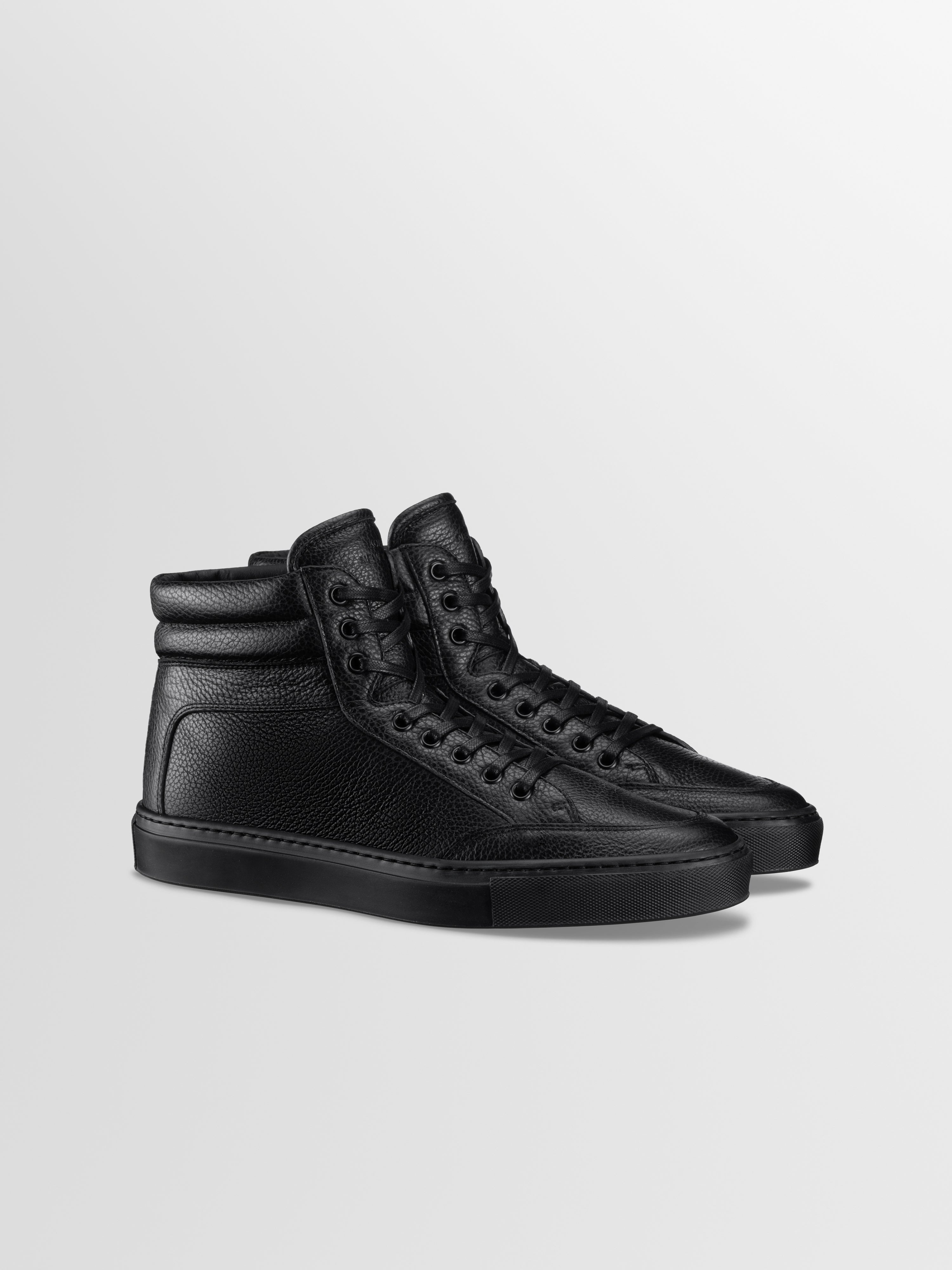 Primo Leather Sneaker in Nero