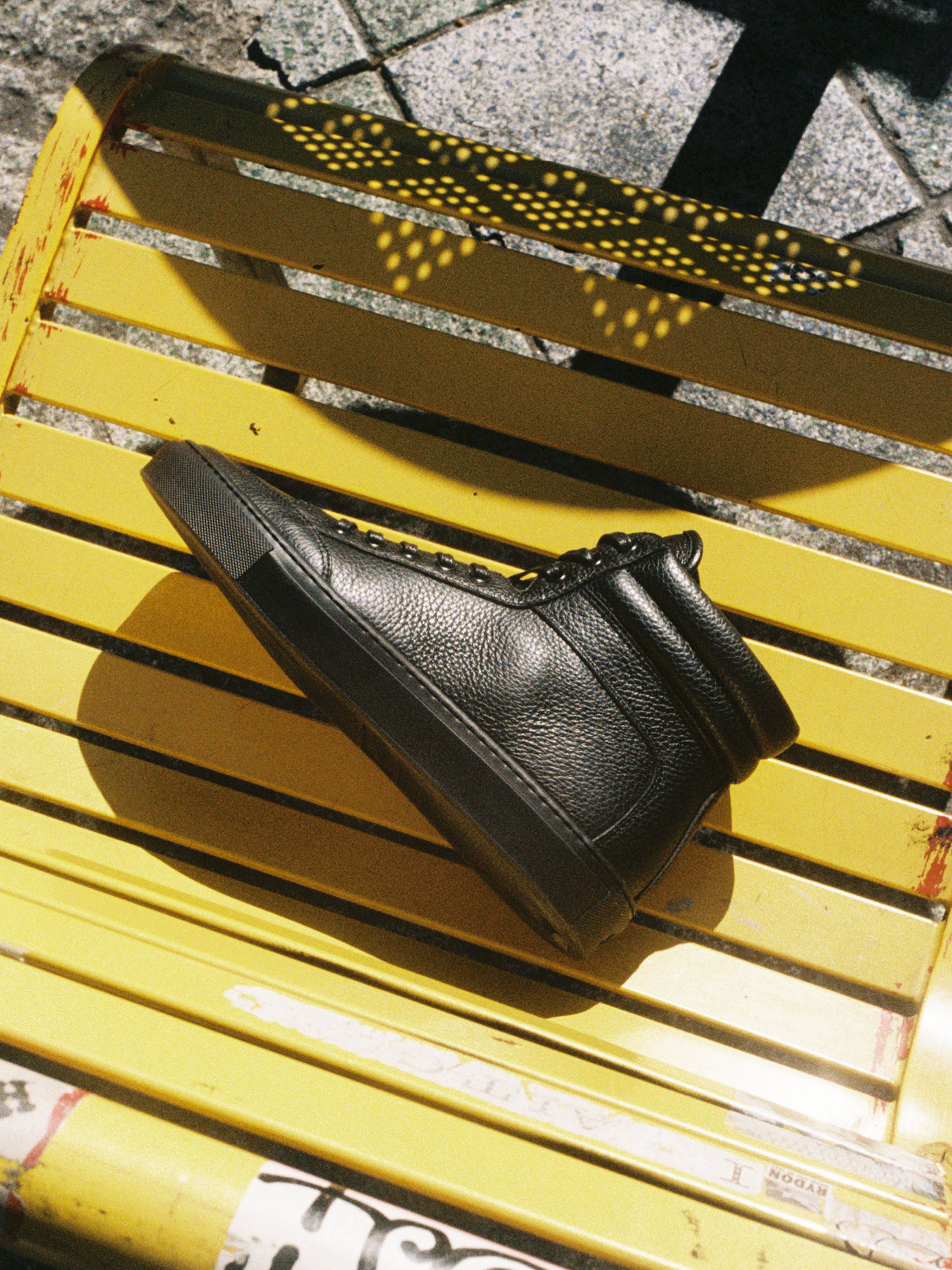 Primo Leather Sneaker in Nero