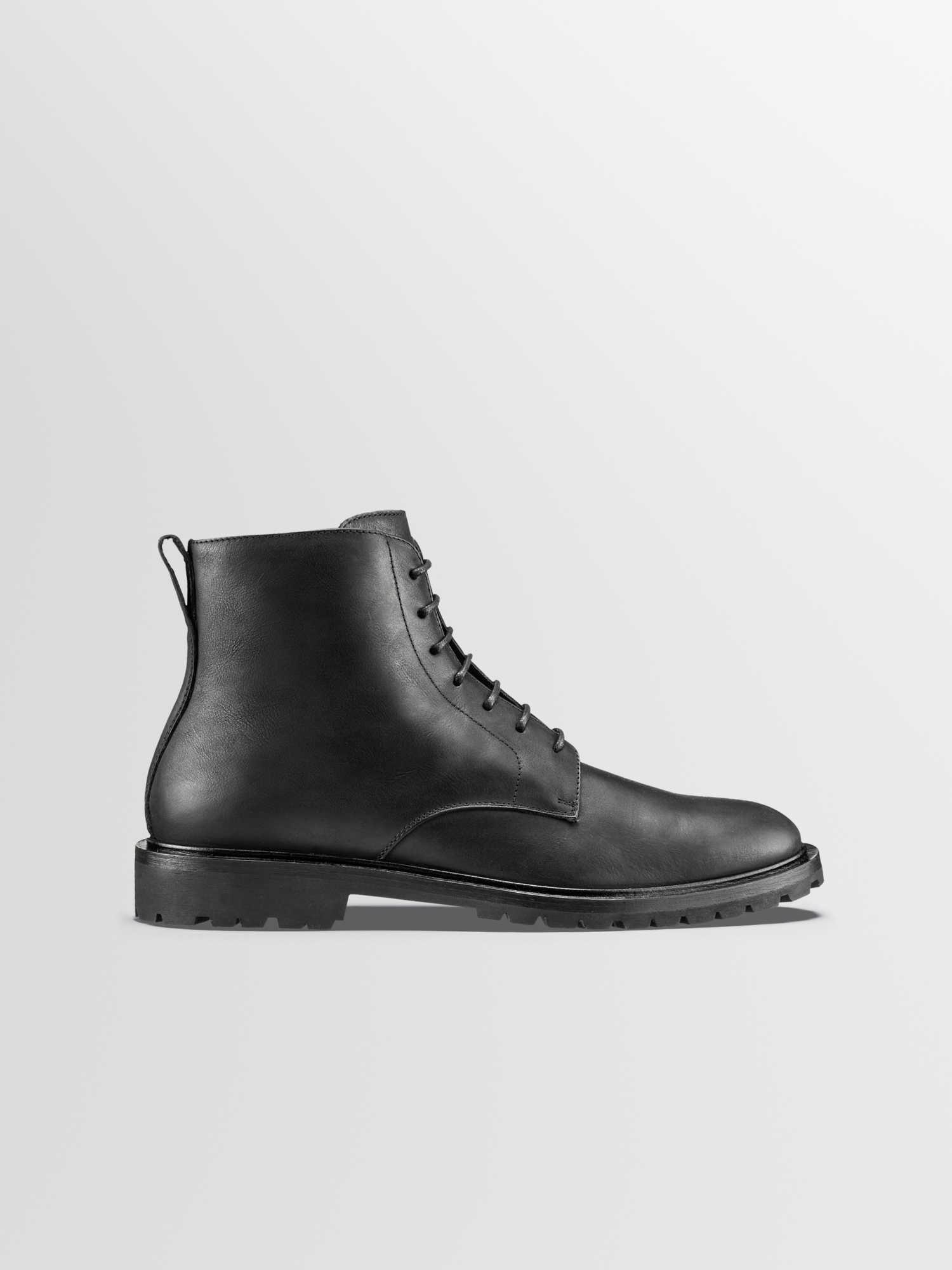 Bergamo Leather Boot in Nero
