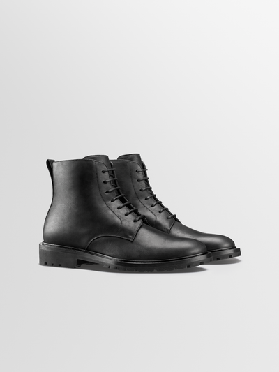 Bergamo Leather Boot in Nero