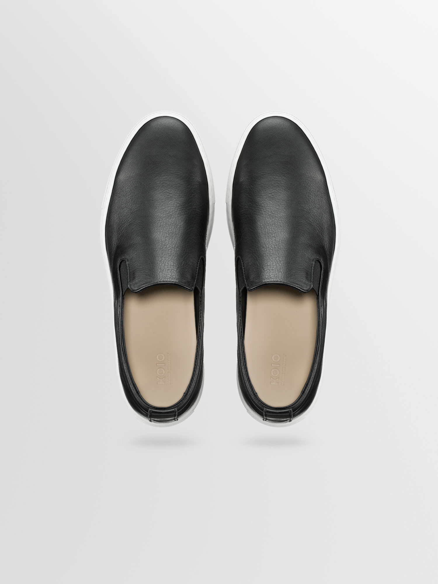 Garda Leather Sneaker in Onyx