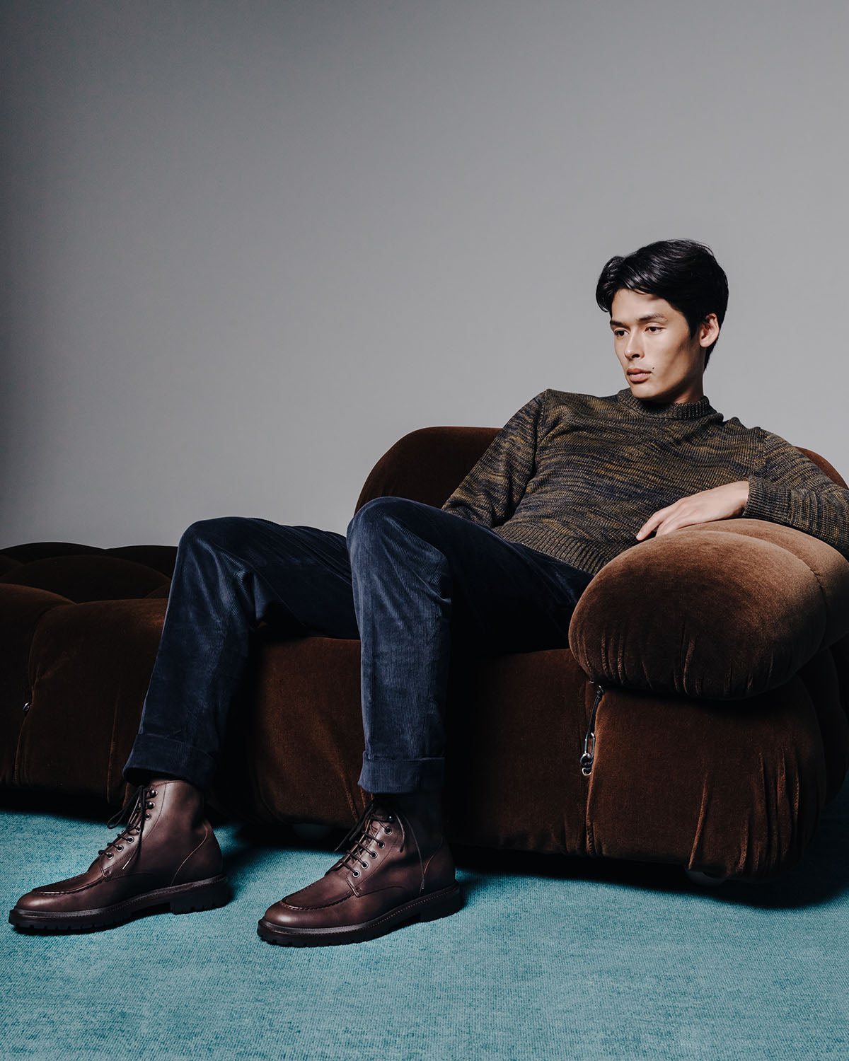 Milo Leather Boot in Chocoloate