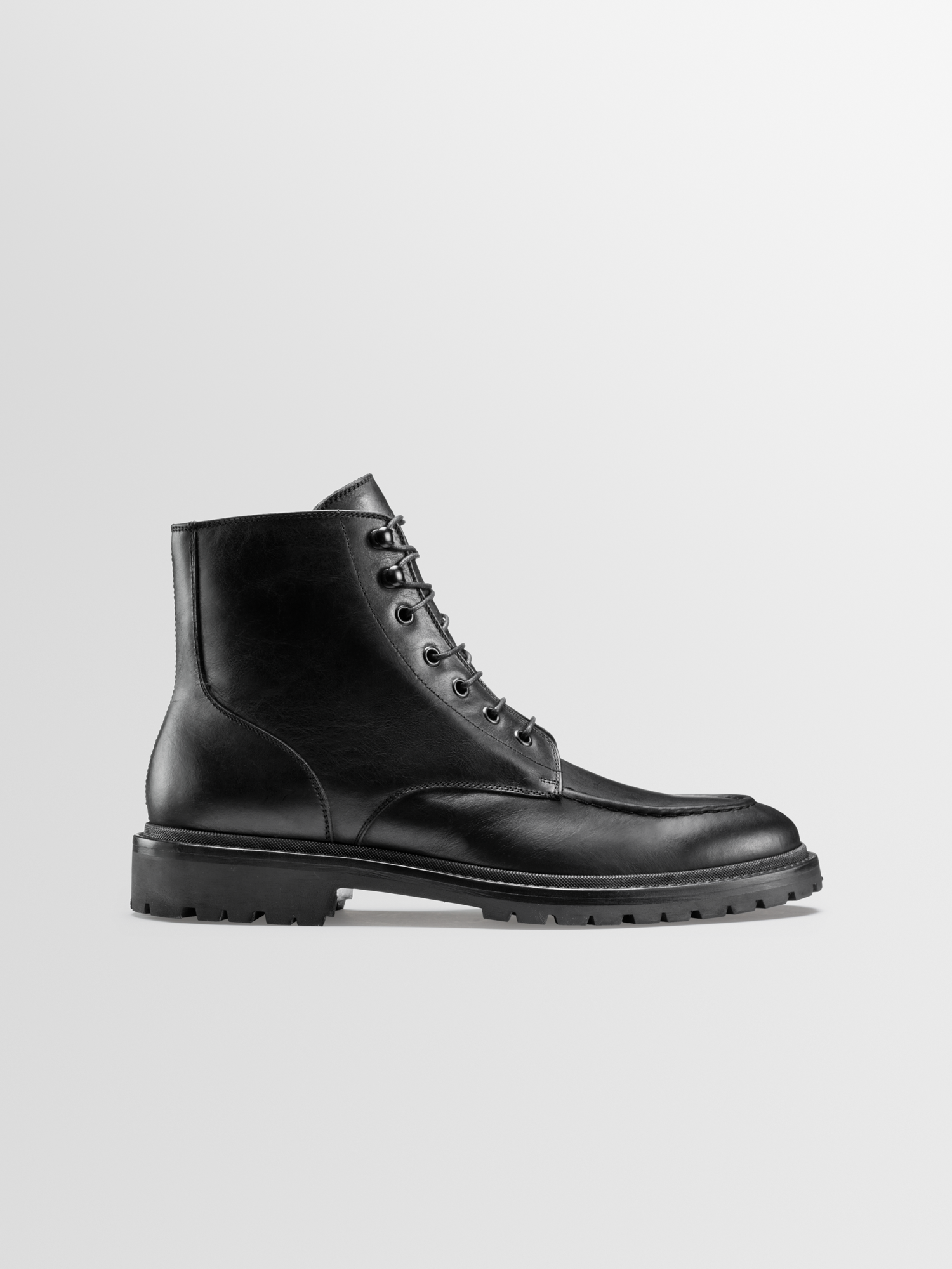 Milo Leather Boot in Nero