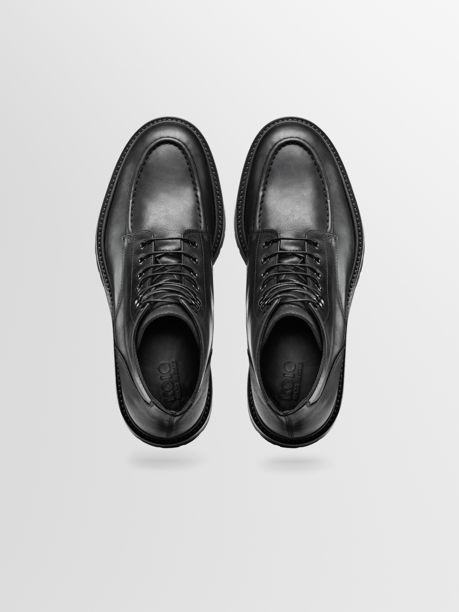 Milo Leather Boot in Nero