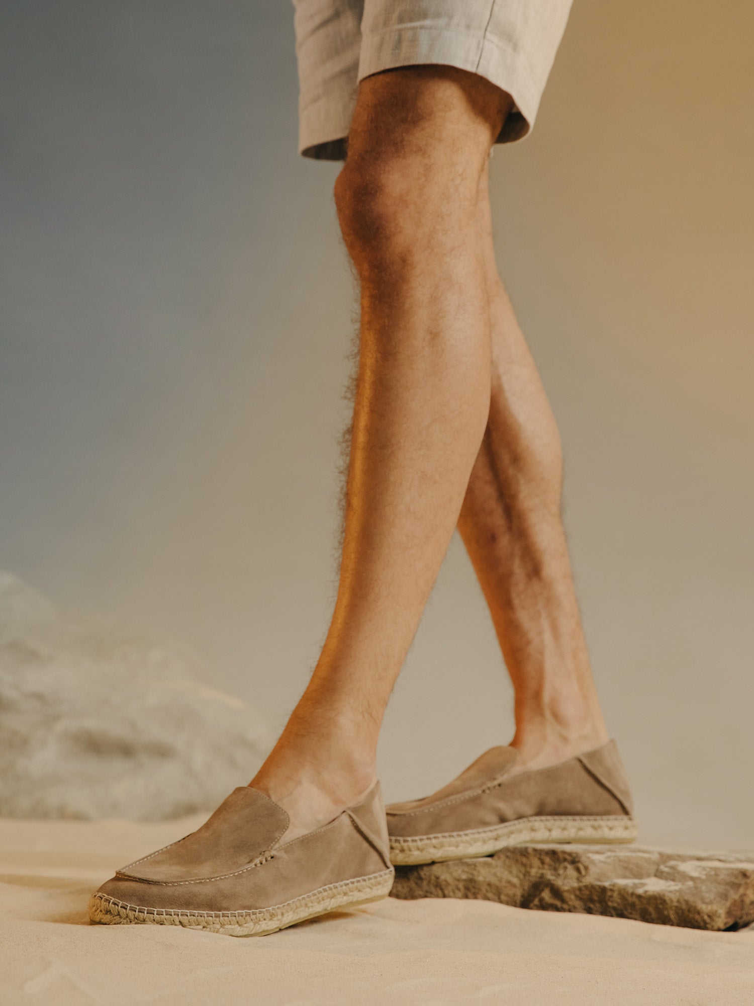 Ostuni Suede Espadrille in Ashen